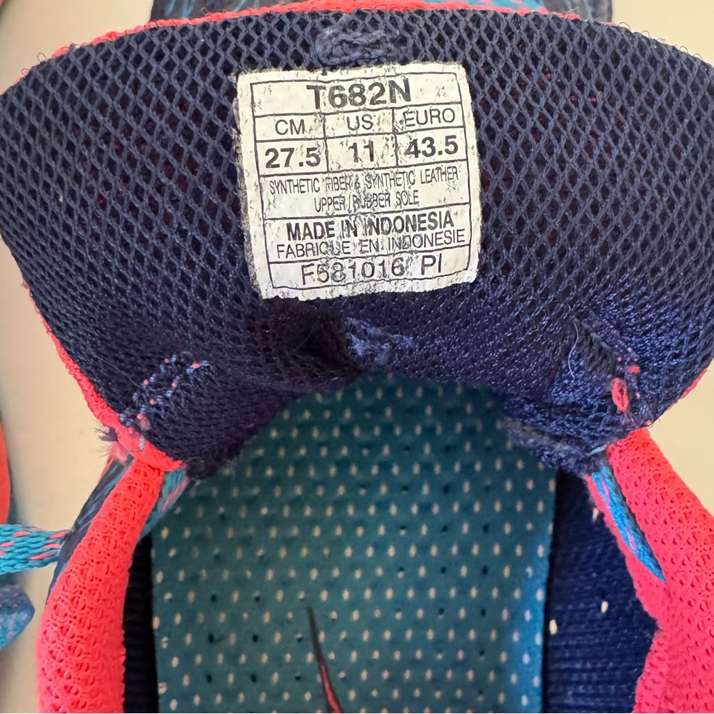 ASICS Women's Gel Fujitrabuco 5 Athletic Running Shoe, Navy/Coral, Size 11 - Picture 9 of 9